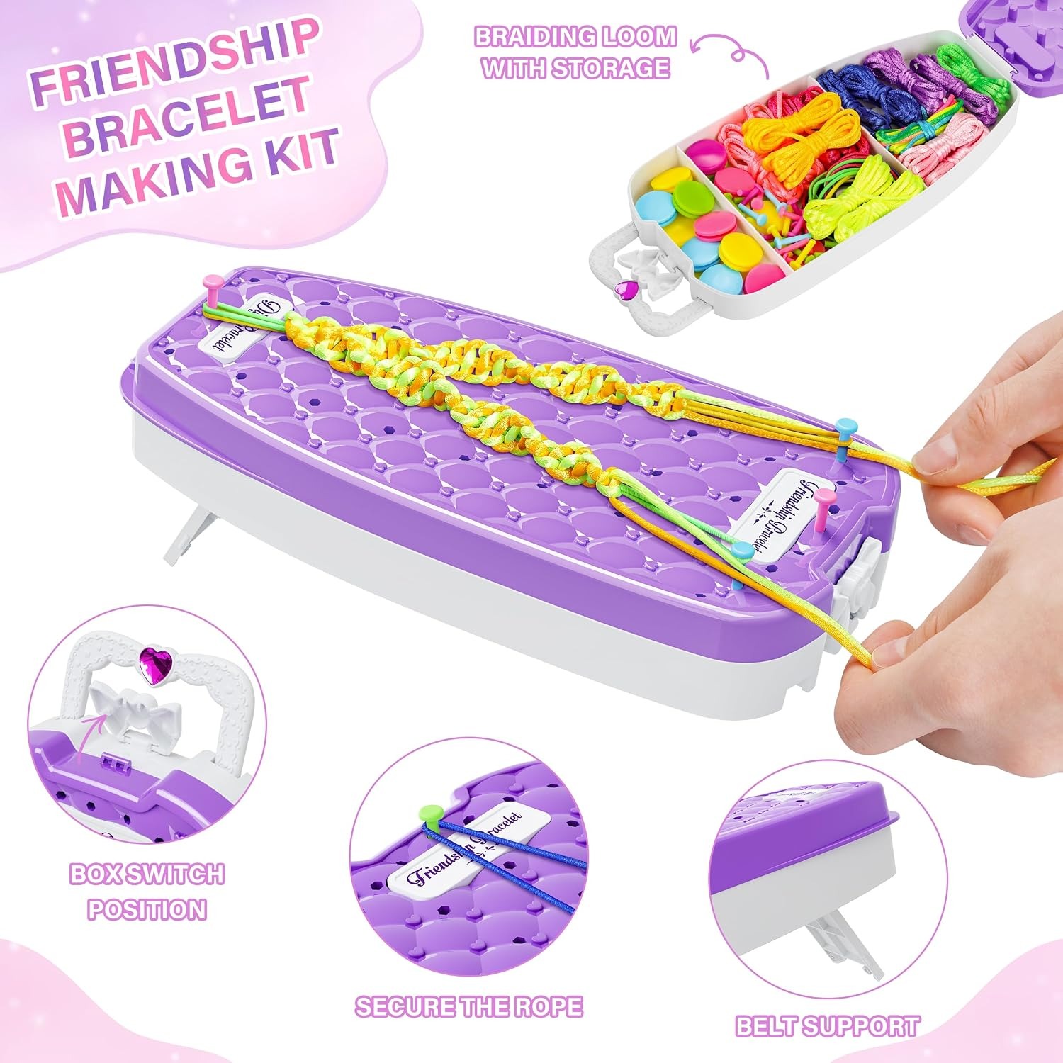 Friendship Bracelet Making Kit, detail view